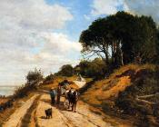 尤金布丹 - The Road from Trouville to Honfleur